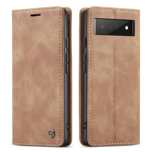 Premium Pixel Flip Leather Phone Wallet Case For Google Pixel 8 7 6 Pro