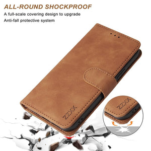 Premium IPhone Wallet Hand Rope Magnetic Flip Leather Case