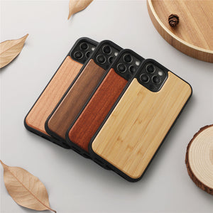 Premium Magnetic Wooden Shatterproof Mobile iPhone Case