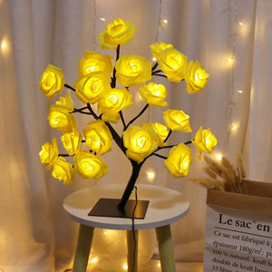 Room Rose Tree Lamp Decoration