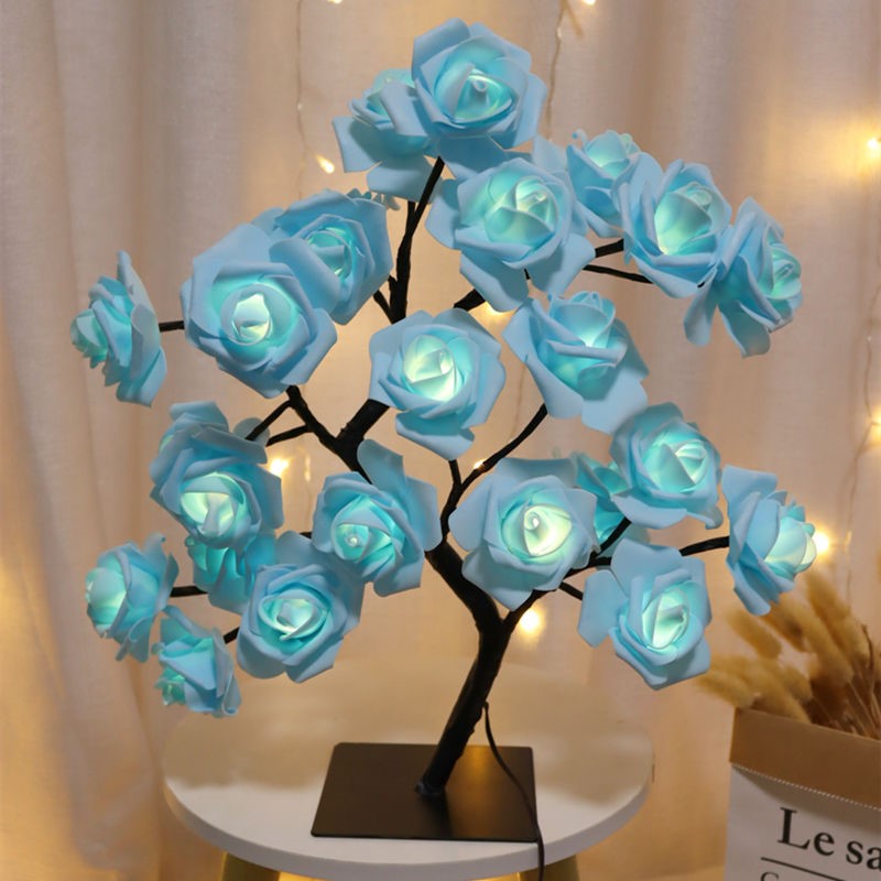 Room Rose Tree Lamp Decoration